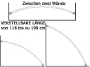 Ekershop Duschvorhangstange Aluminium Chrom Oval Stange Bild 5