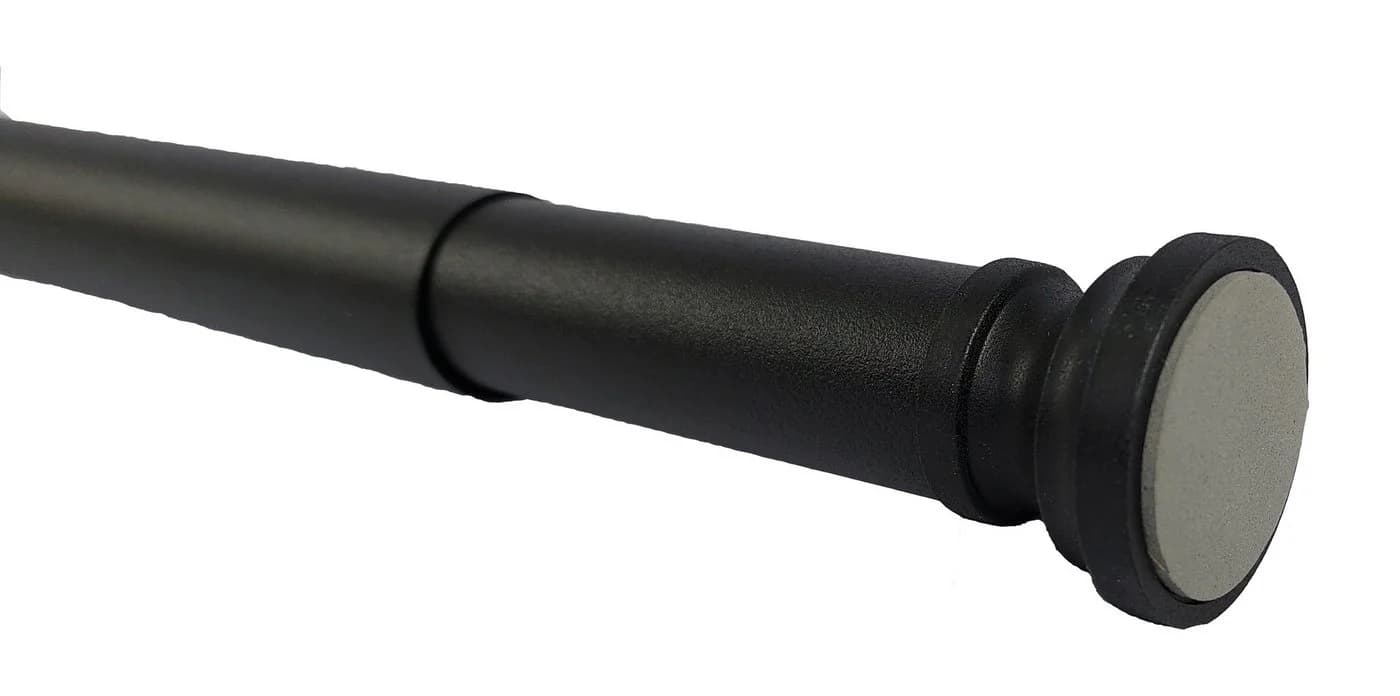 Ekershop Duschvorhangstange Teleskop Alu Schwarz Matt 140-250 cm - Bild 3