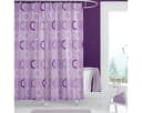 Ekershop Duschvorhang Textil Lila mit Kreisen 120x200 cm Bild 5