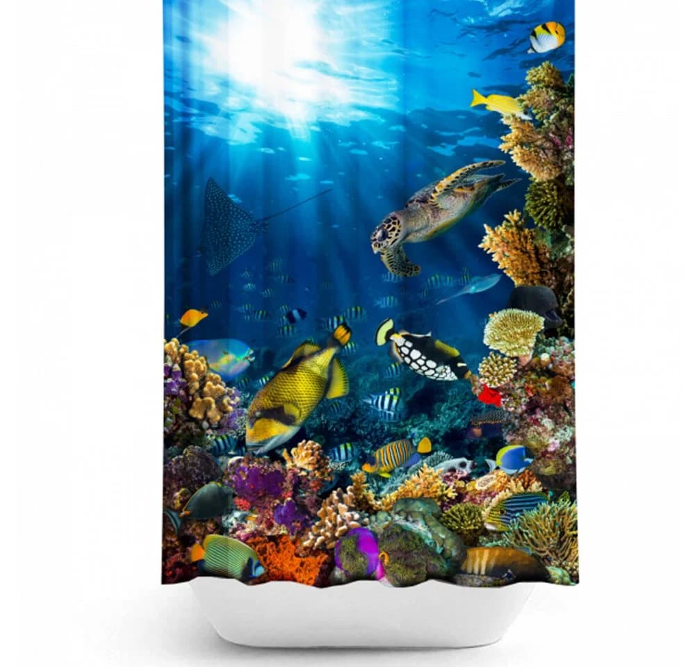 Ekershop Duschvorhang SEA LIFE AQUARIUM Digitaldruck Polyester - Bild 2