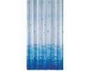 Ekershop Duschvorhang Textil Wassertropfen Blau Inklusive Ringe Bild 2