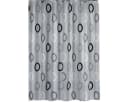 Ekershop Duschvorhang Textil Grau mit Kreisen inkl. Ringe Bild 2