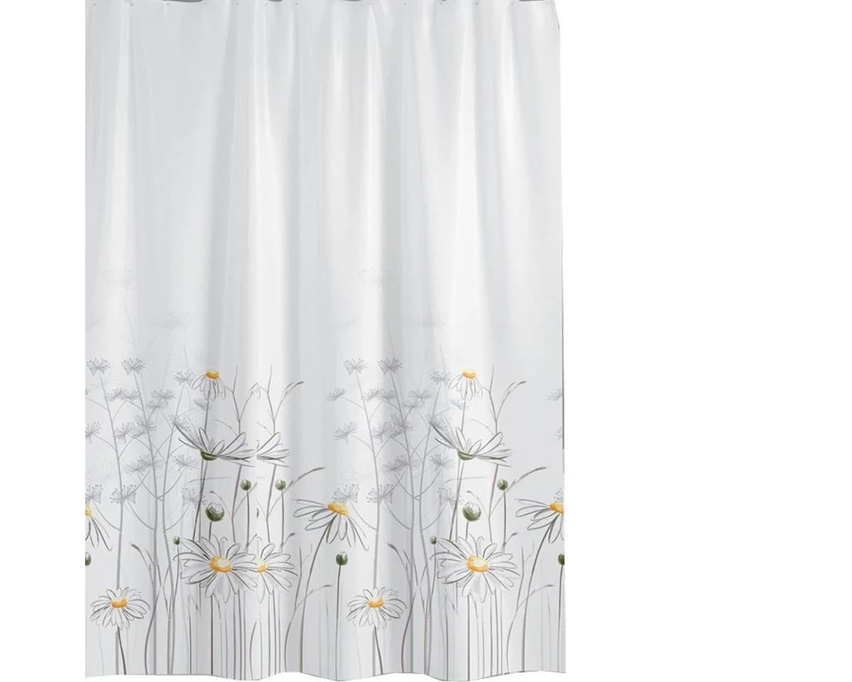 Ekershop Duschvorhang Textil Daisy Weiß und Gelb - Bild 2