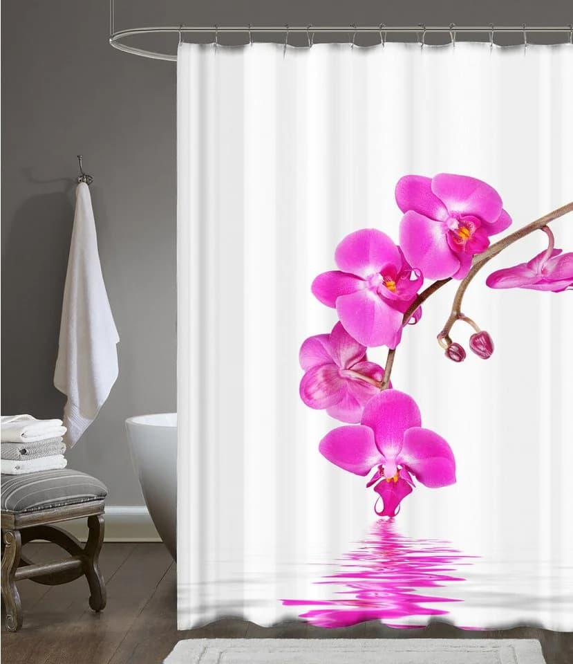 Ekershop Duschvorhang Orchideen Digitaldruck Polyester - Bild 3