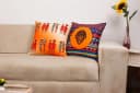 Ekershop Kissenhüllen 4er Set Afrika Style Bunt Orange Polyester Bild 5