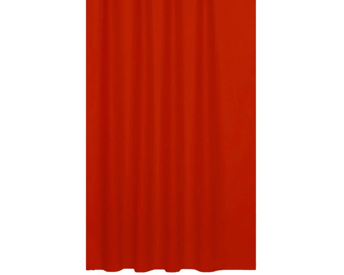 Ekershop Duschvorhang Textil Uni Rot 120x200 cm - Bild 2