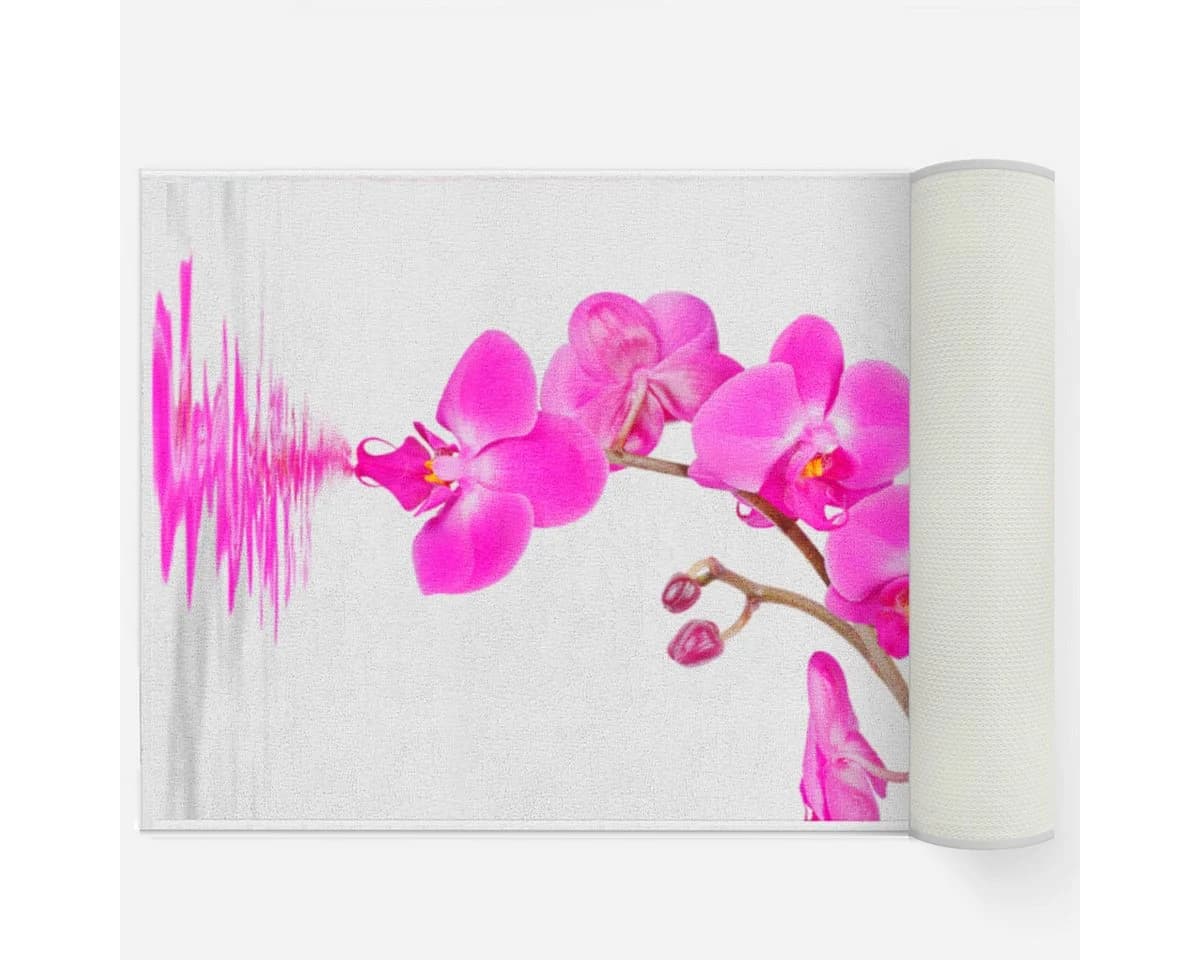 Ekershop Badematte Orchideen Rutschhemmend Polyester - Bild 4