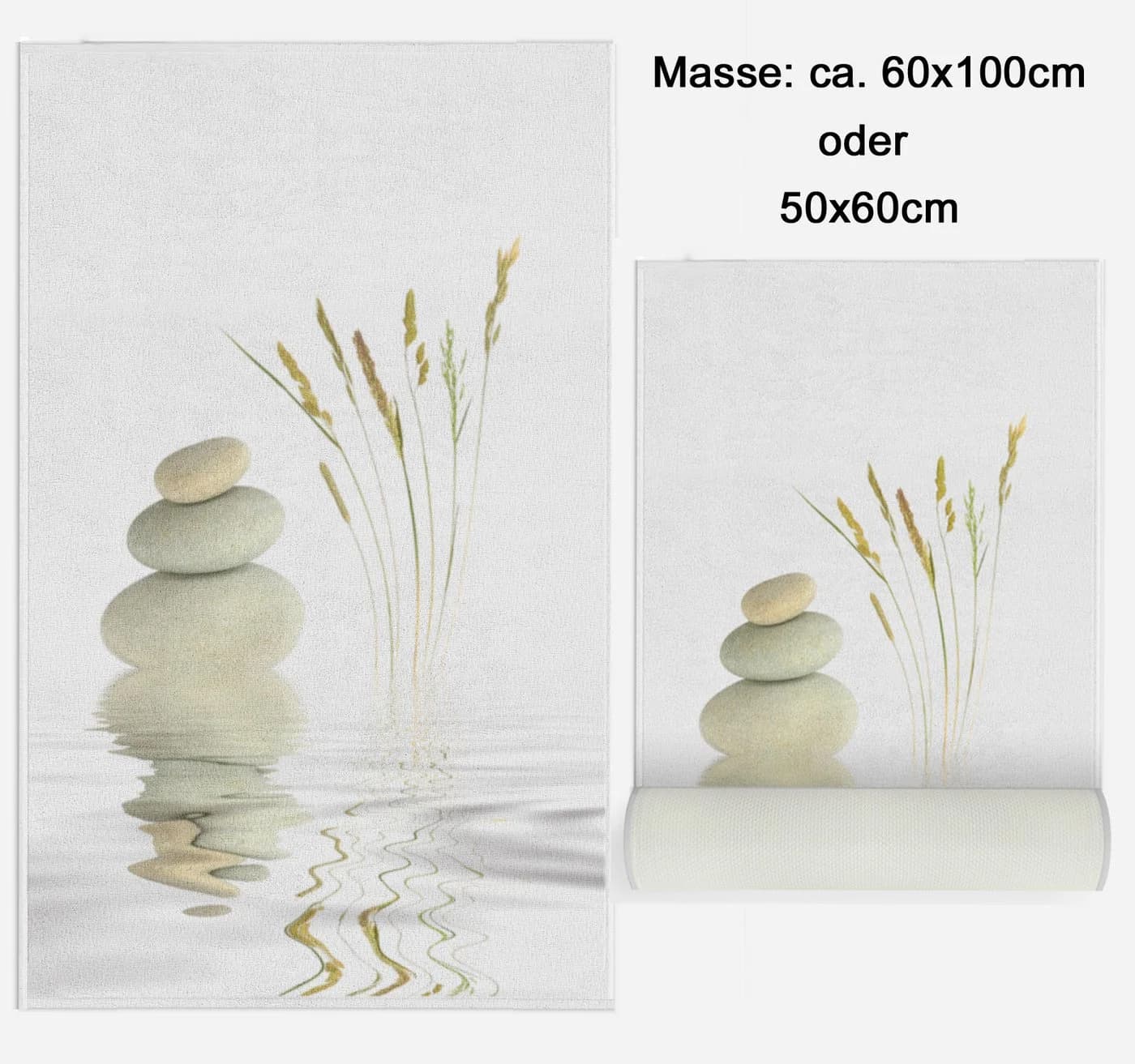 Ekershop Badematte Wellness Stone Polyester Rutschhemmend Modern - Bild 2