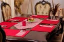 Ekershop Tischläufer und 6 Platz-Matten Set Rot Kariert Bild 3