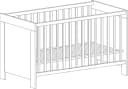 Arthur Berndt Babybett Til Weiß Nordic Wood 4-fach verstellbar Bild 3
