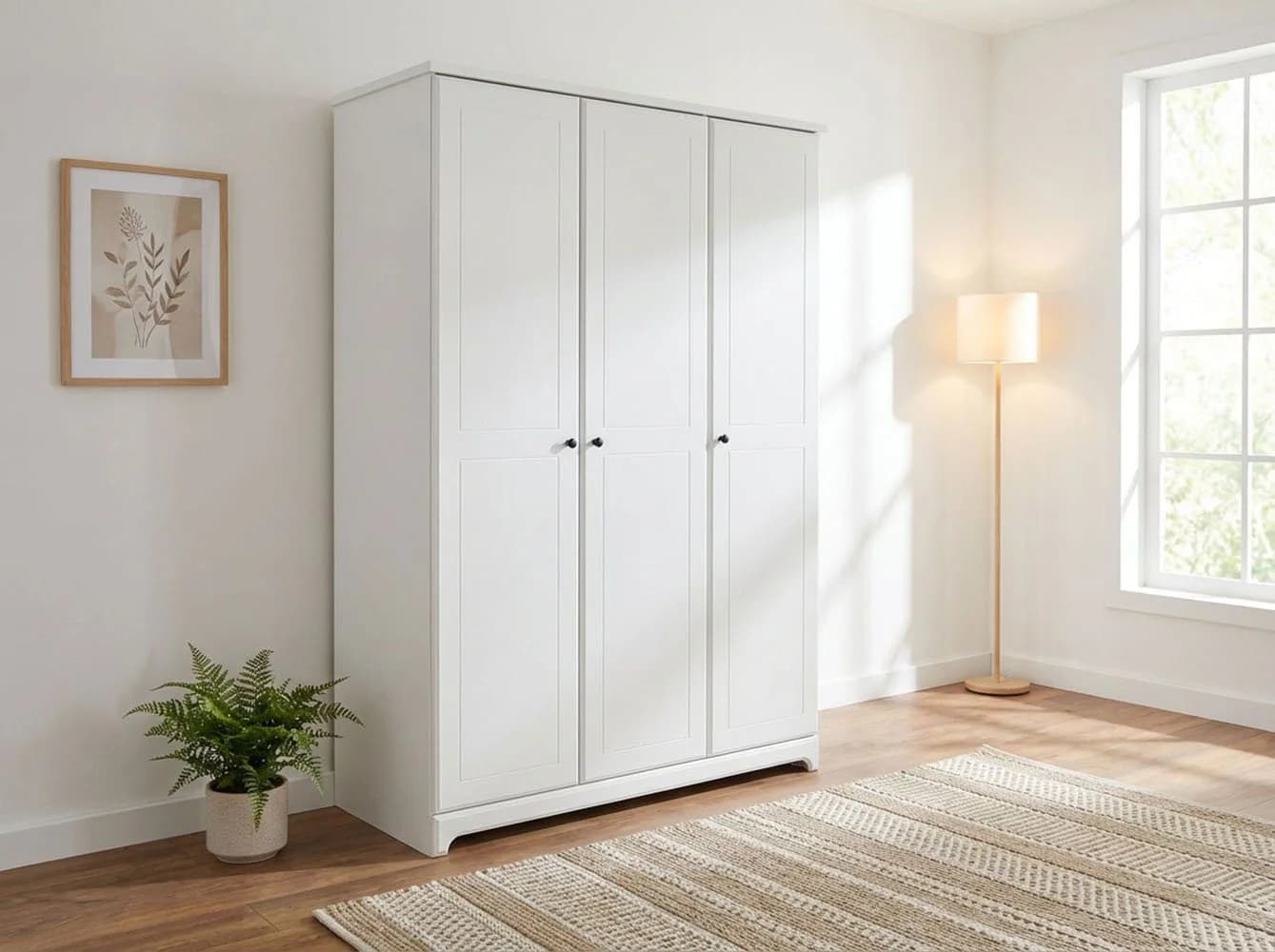 Arthur Berndt Thilo Kinderkleiderschrank Weiß 3-Türig mit Soft-Close - Bild 5