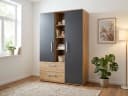 ARTHUR BERNDT Kinderkleiderschrank Alessio Braun Anthrazit Bild 1