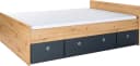 ARTHUR BERNDT Stauraumbett Alessio Braun Melamin Bild 1