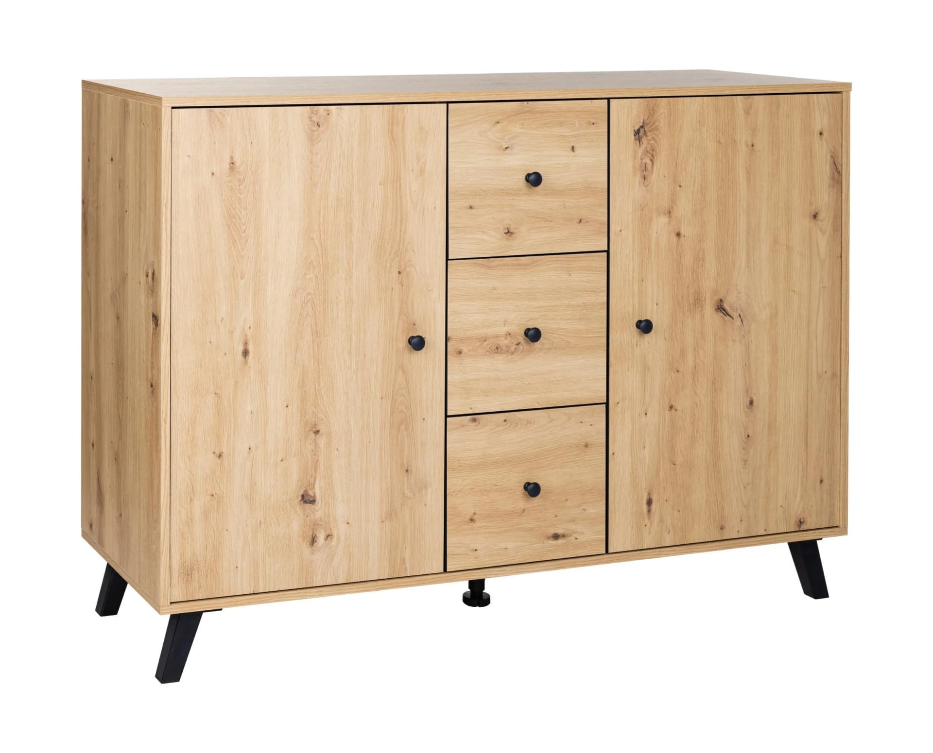 HOME AFFAIRE Berlin 30 AO Kombikommode Braun Schwarz