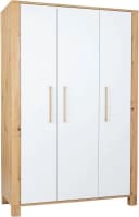 Kinderkleiderschrank Marlon 3-türig Weiß/Braun arthur berndt Bild 2