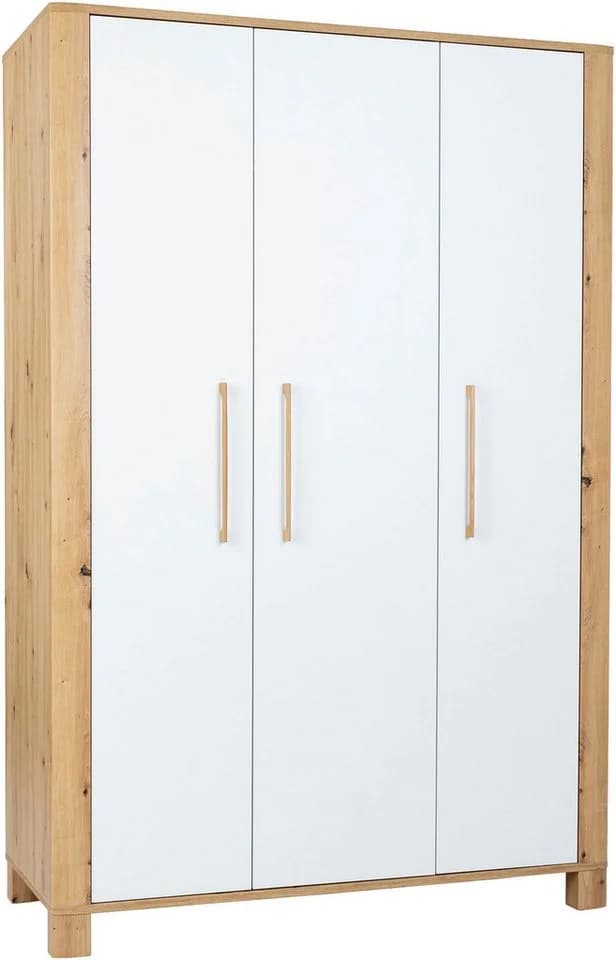 Kinderkleiderschrank Marlon 3-türig Weiß/Braun arthur berndt - Bild 2