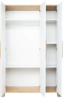 Kinderkleiderschrank Marlon 3-türig Weiß/Braun arthur berndt Bild 4