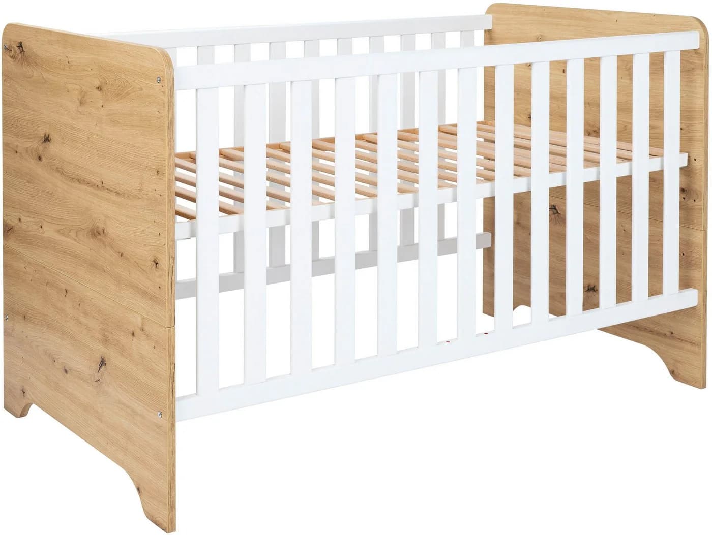 Arthur Berndt Babybett Marlon Weiß Natur 70x140 cm - Bild 3