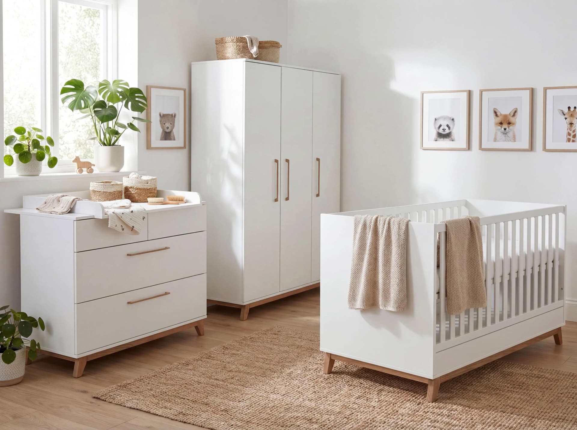 Arthur Berndt Babyzimmer Set Lina 3-teilig Weiß Modern