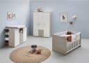 HOME AFFAIRE Babyzimmer-Komplettset Geert Grau/Weiß 4-teilig Bild 1