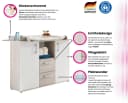 HOME AFFAIRE Babyzimmer-Komplettset Geert Grau/Weiß 4-teilig Bild 3