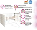 HOME AFFAIRE Babyzimmer-Komplettset Geert Grau/Weiß 4-teilig Bild 4