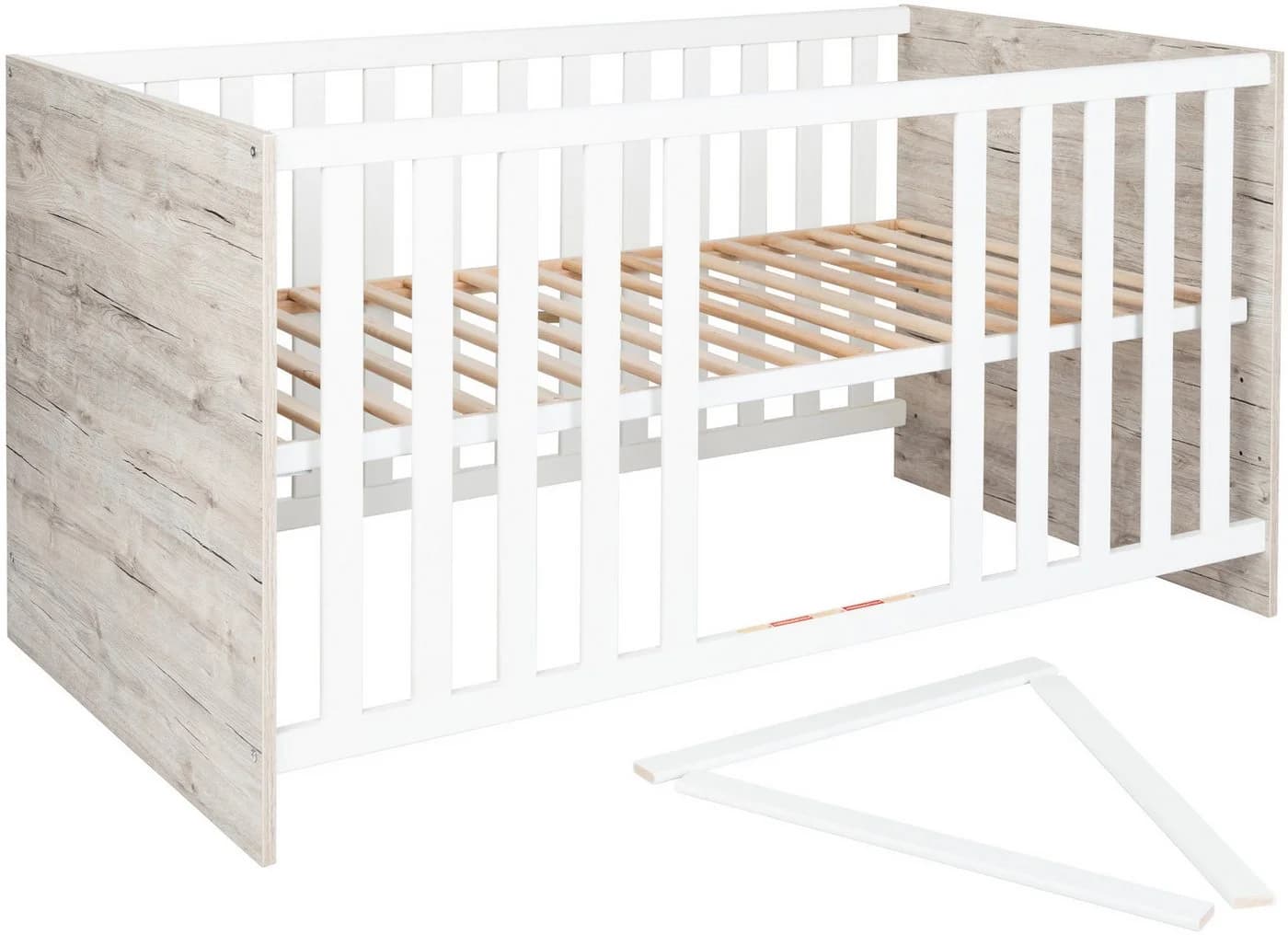 arthur berndt Babybett Bente, Gitterseiten Massivholz, 4-fach höhenverstellbar - Bild 3