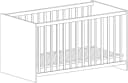 arthur berndt Babybett Bente, Gitterseiten Massivholz, 4-fach höhenverstellbar Bild 5