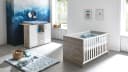 Arthur Berndt Babymöbel-Set Bente Weiß Eiche Sand Kinderbett Wickelkommode Bild 1