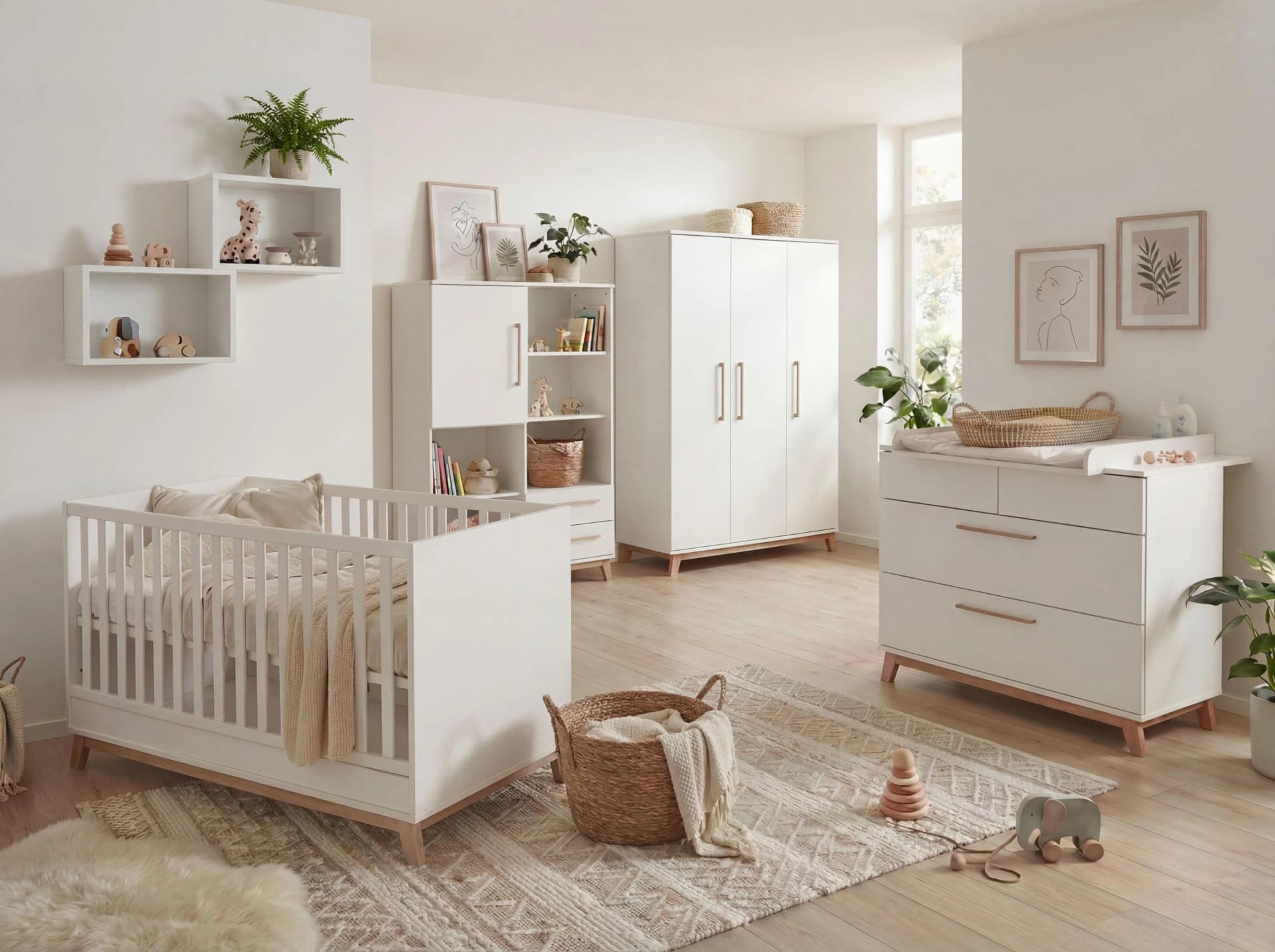 Arthur Berndt BABYZIMMER Mega-Set LINA 6-tlg. Weiß