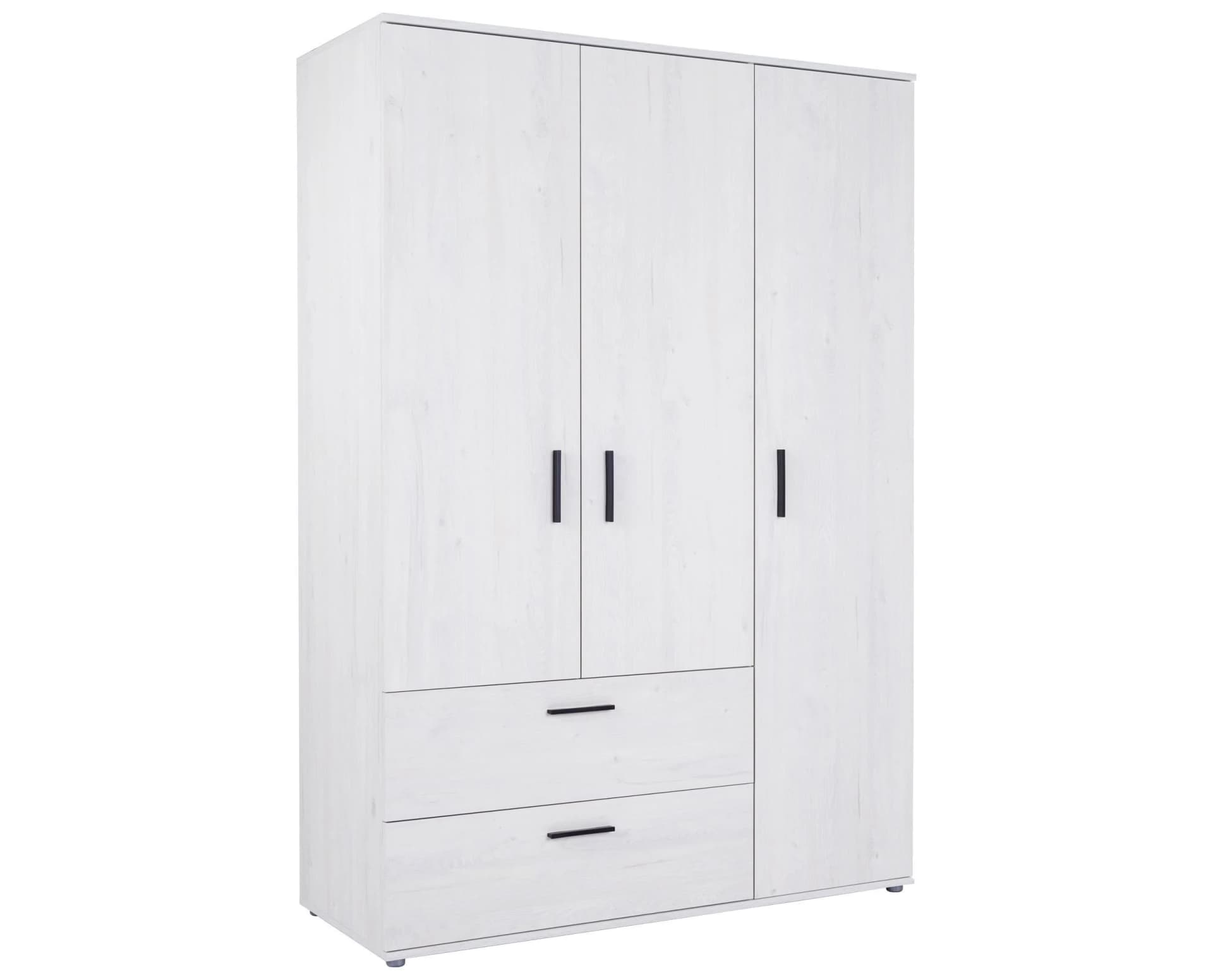 Arthur Berndt Kleiderschrank Mathea 3-türig Nordic-Wood-Nachbildung