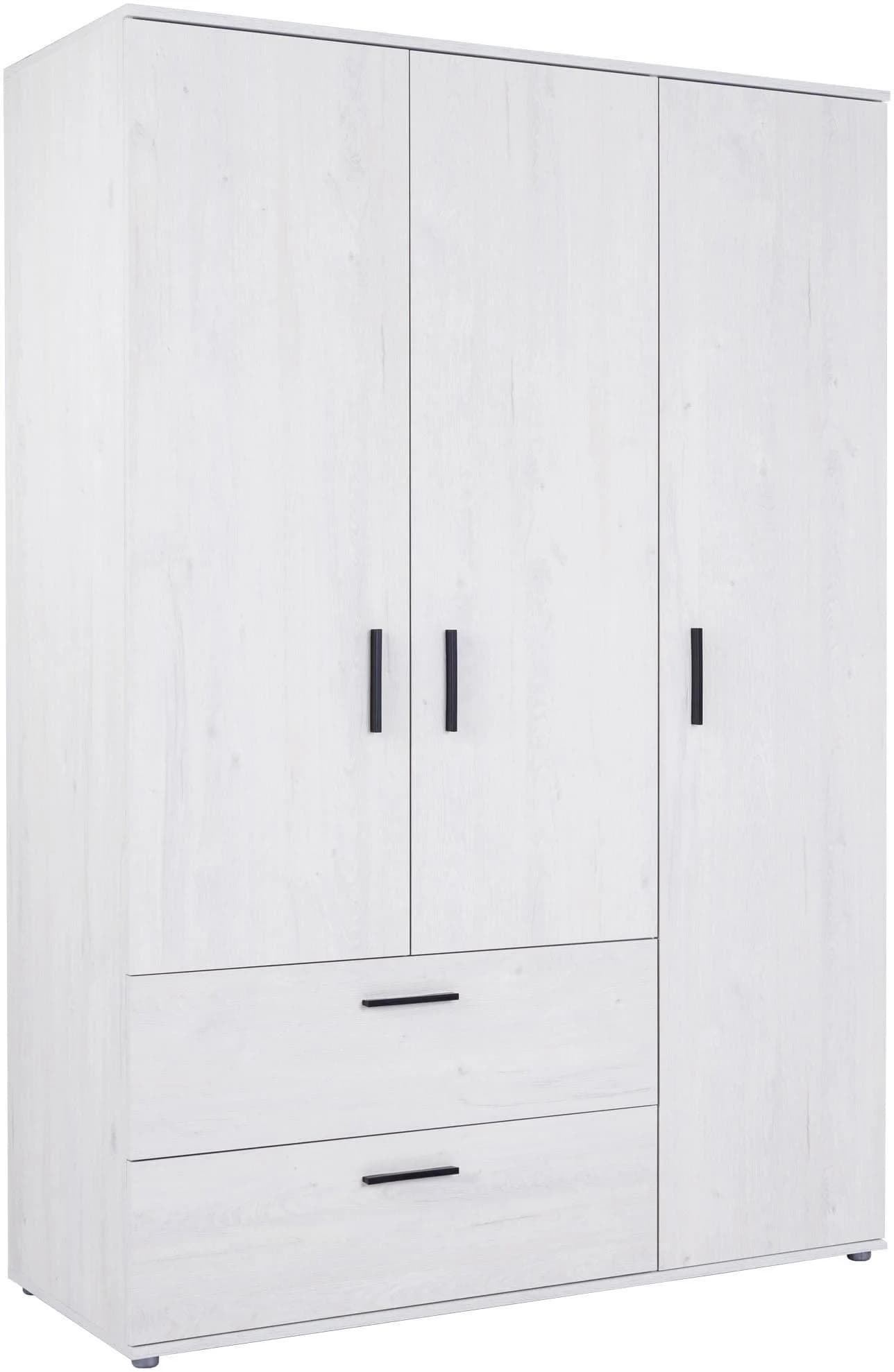 Arthur Berndt Kleiderschrank Mathea 3-türig Nordic-Wood-Nachbildung - Bild 2