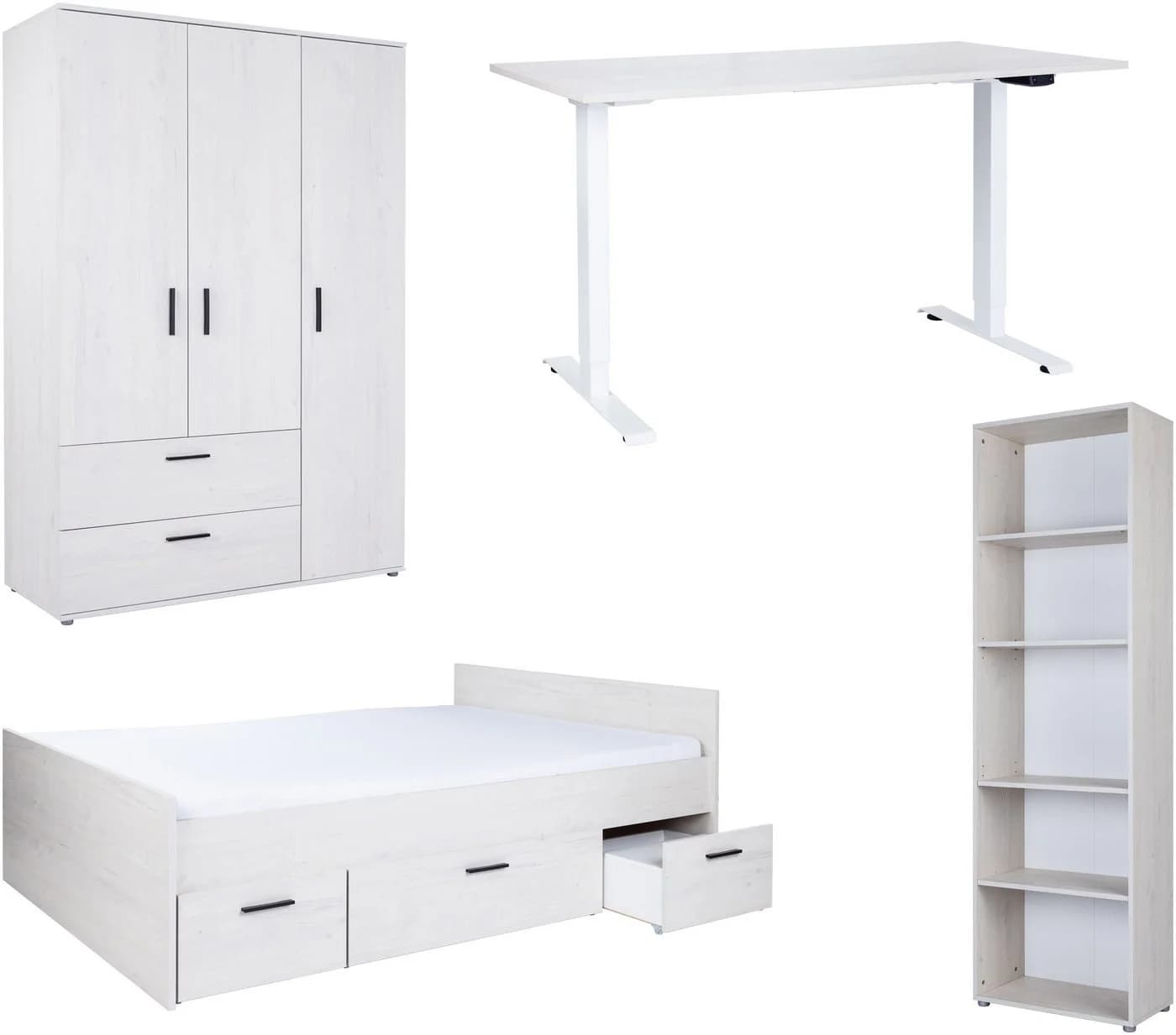 Arthur Berndt Jugendzimmer-Set Mathea 4-teilig Nordic-Wood Weiß - Bild 2