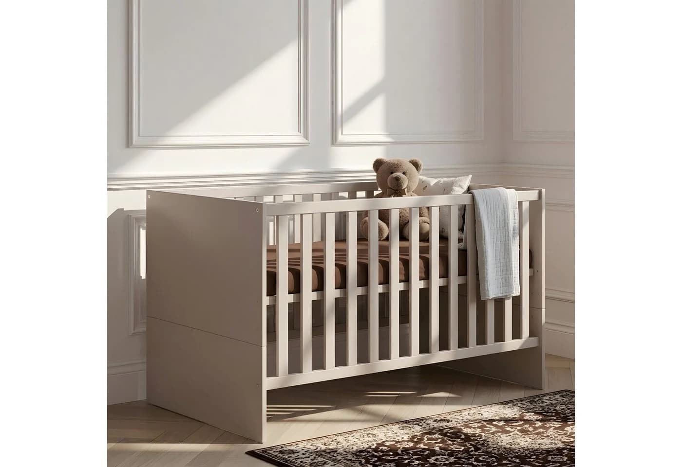 arthur berndt Babybett Premium Essentials Weiß mit Lattenrost - Bild 2
