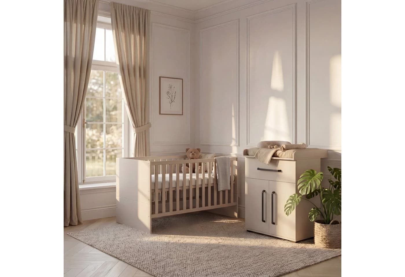 arthur berndt Babybett Premium Essentials Weiß mit Lattenrost - Bild 3
