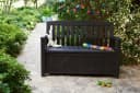 Keter Gartenbank PATIO Braun Anthrazit Stauraum UV-beständig Bild 5