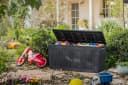 Keter Gartenbox Comfy 270L Anthrazit Braun Aufbewahrungsbox Bild 4