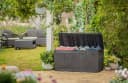 Keter Gartenbox Comfy 270L Anthrazit Braun Aufbewahrungsbox Bild 5