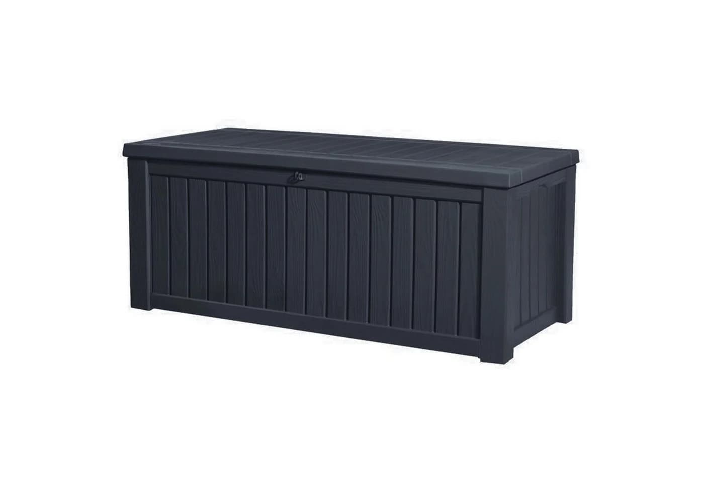 Keter Gartenbox Rockwood 570L Anthrazit Holzoptik Aufbewahrungsbox Truhe - Bild 2