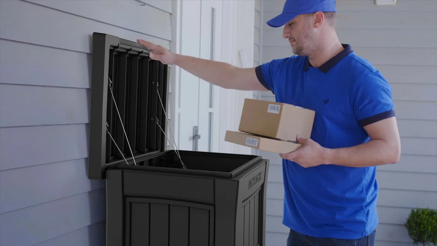Keter Paketbox Anthrazit Paketkasten PARCEL DROP BOX - Bild 3