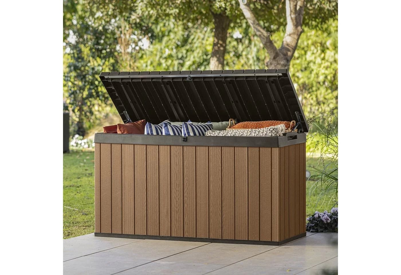Keter Gartenbox DARWIN Braun 570L EVOTECH Witterungsbeständig - Bild 3