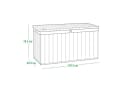 Keter Gartenbox DARWIN Braun 570L EVOTECH Witterungsbeständig Bild 4
