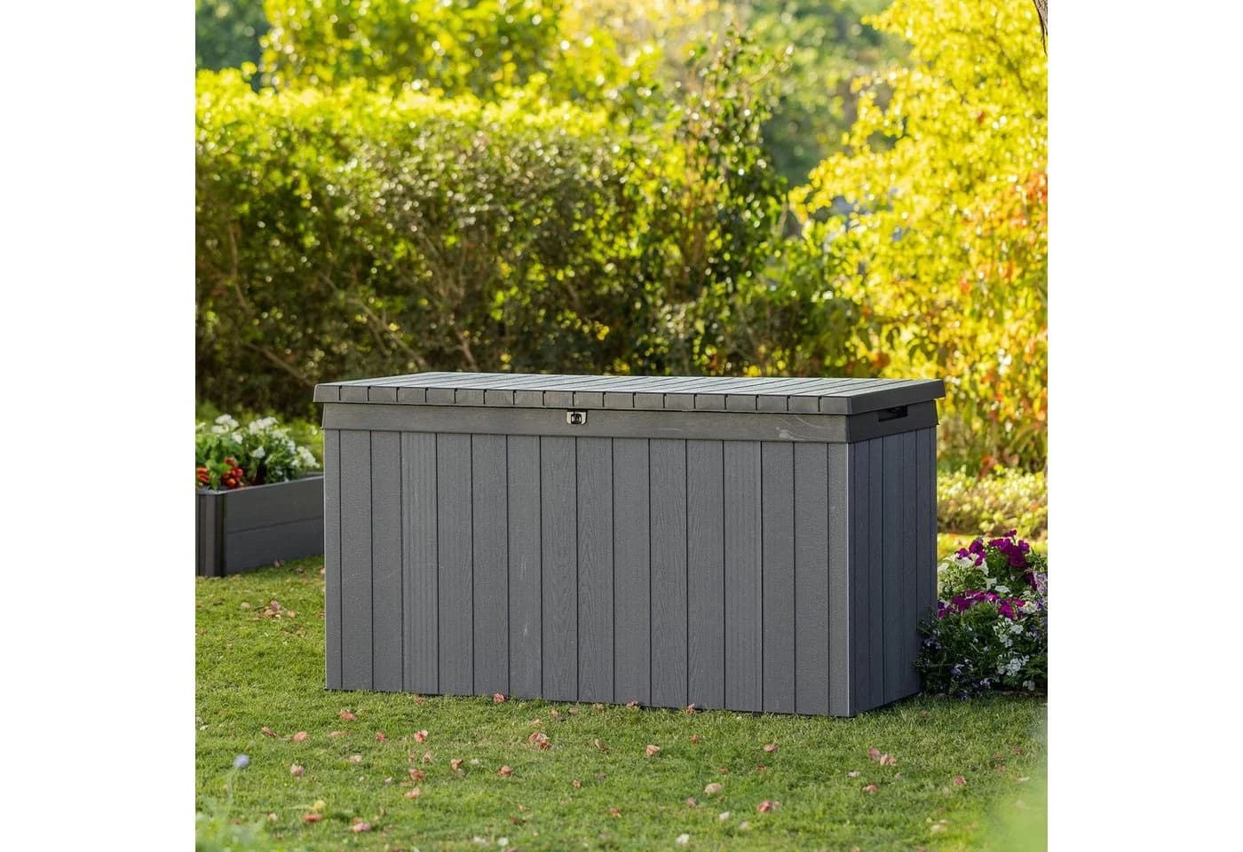 Keter Gartenbox DARWIN Anthrazit 570 L witterungsbeständig - Bild 3