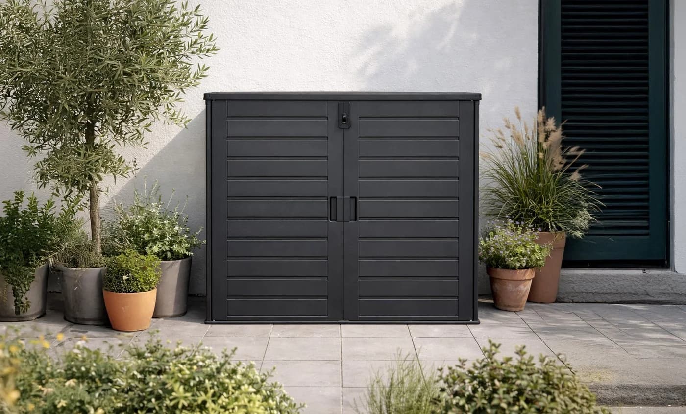 Koll Living Mülltonnenbox Tilia 1170 Liter Schwarz - Bild 5