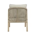 Koll Living Gartenlounge-Set 'Amber' 2-tlg. Beige Braun Stahl Holzoptik Bild 4