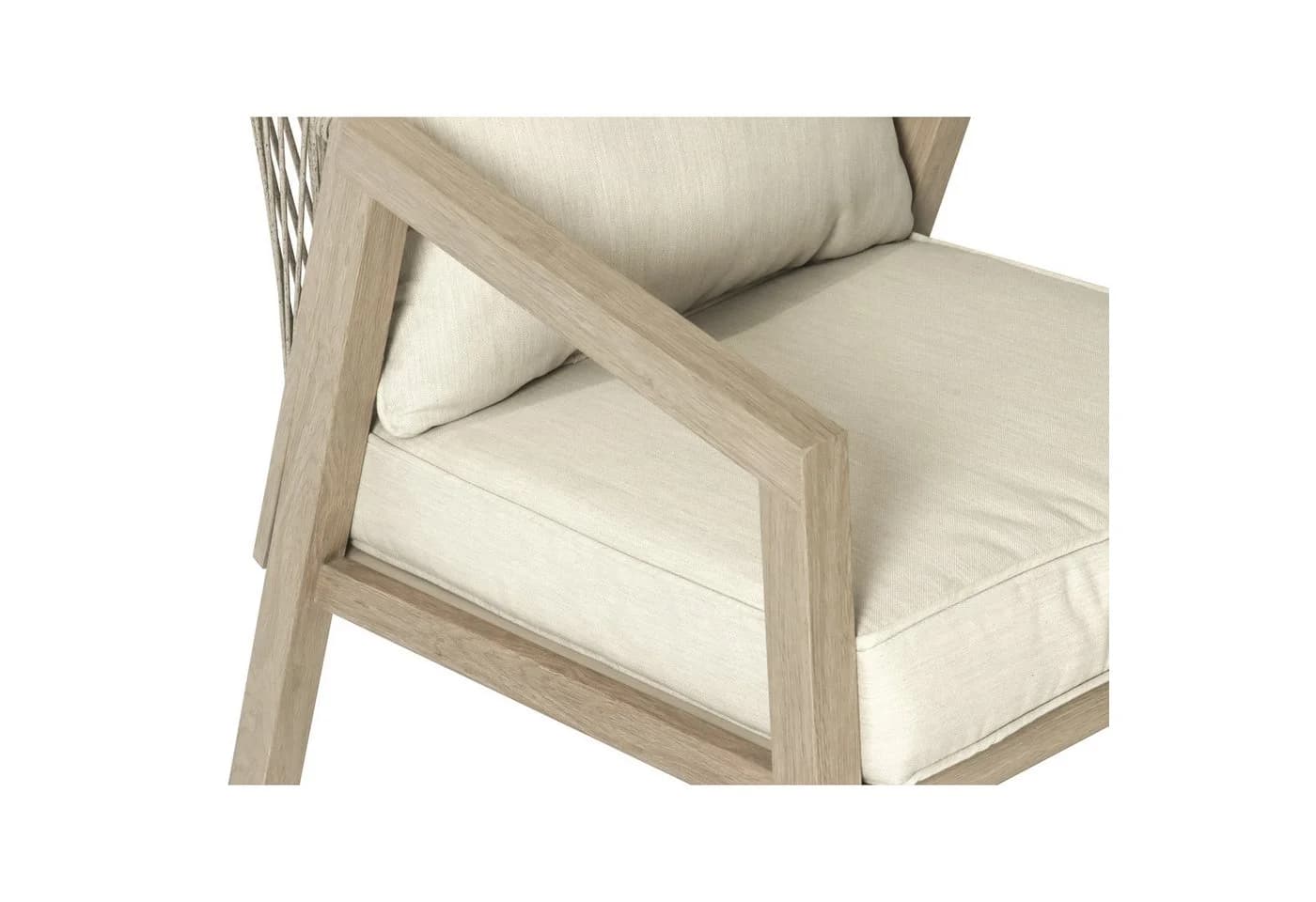 Koll Living Gartenlounge-Set 'Amber' 2-tlg. Beige Braun Stahl Holzoptik - Bild 5