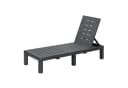 Koll Living Gartenliege Miami Anthrazit mit grauer Auflage Bild 1