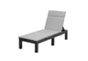 Koll Living Gartenliege Miami Anthrazit mit grauer Auflage Bild 2