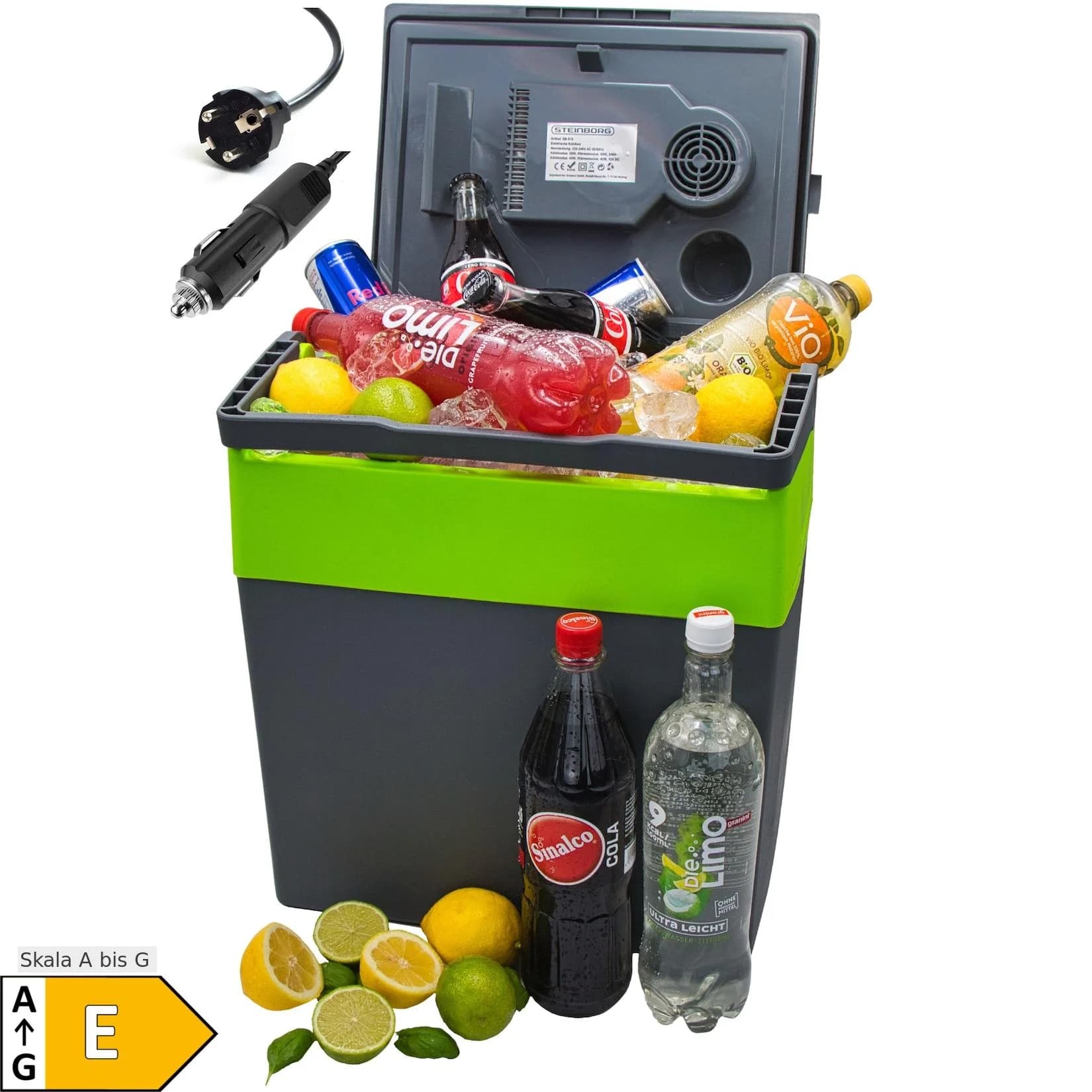 Steinborg Kühlbox 30L Warmhaltebox Eco-Mode 12V/230V
