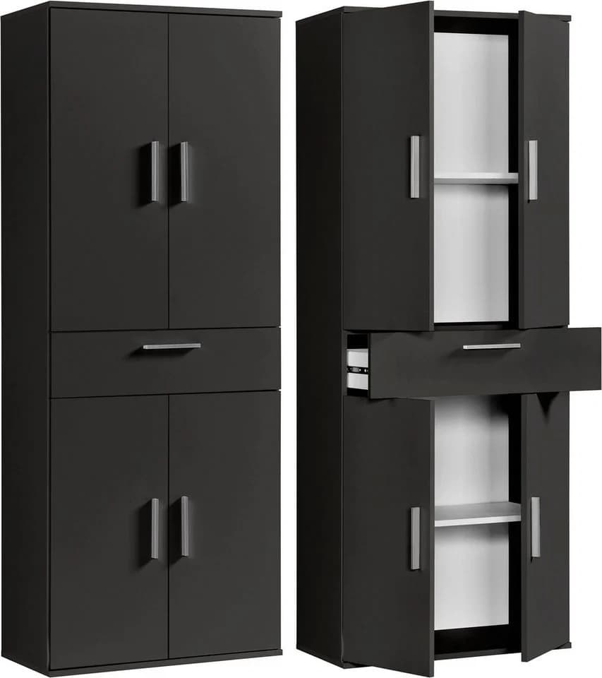 Procontour Mehrzweckschrank Clara Anthrazit mit verstellbaren Böden - Bild 2
